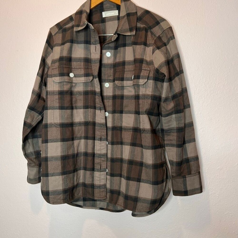 Everlane The Classic Cotton Flannel Shirt pearl snaps - Picture 1 of 7
